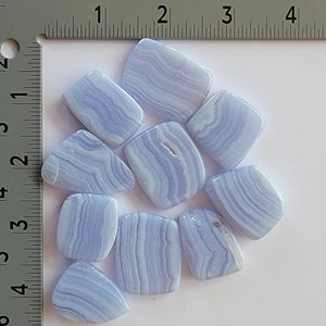 Hand Polished Blue Lace Agate Slices image 5