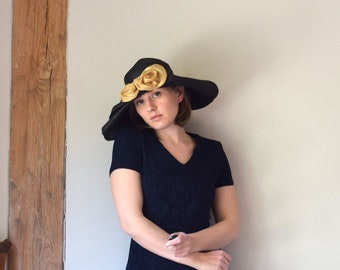 Vintage Laura Ashley Wool Bowler Hat, Made in Britain (21  display picture 1