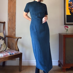 olive green midi slip dress Dark Green Midi Slip Dress Dark Green / US 2