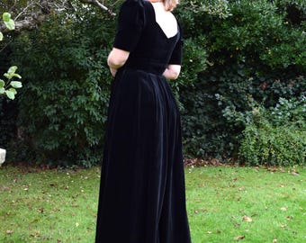 80年代のローラ アシュレイ カシミア ミックス ネイビー コート