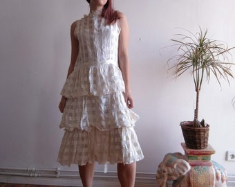 Vintage Ruffle Dress