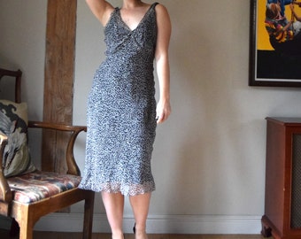 Vintage 90s Comme Des Garcons Tricot Crushed Velvet Devore Dress