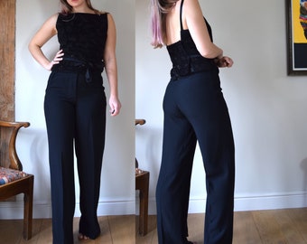 Y2k Alexander McQueen Tailored Trousers. Size 40 - 29&quot; Waist. Straight Cut, Black, Mid Rise.