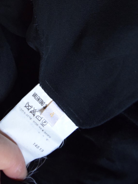 2000s Valentino Silk Organza Lace Blouse. Size 4 … - image 8