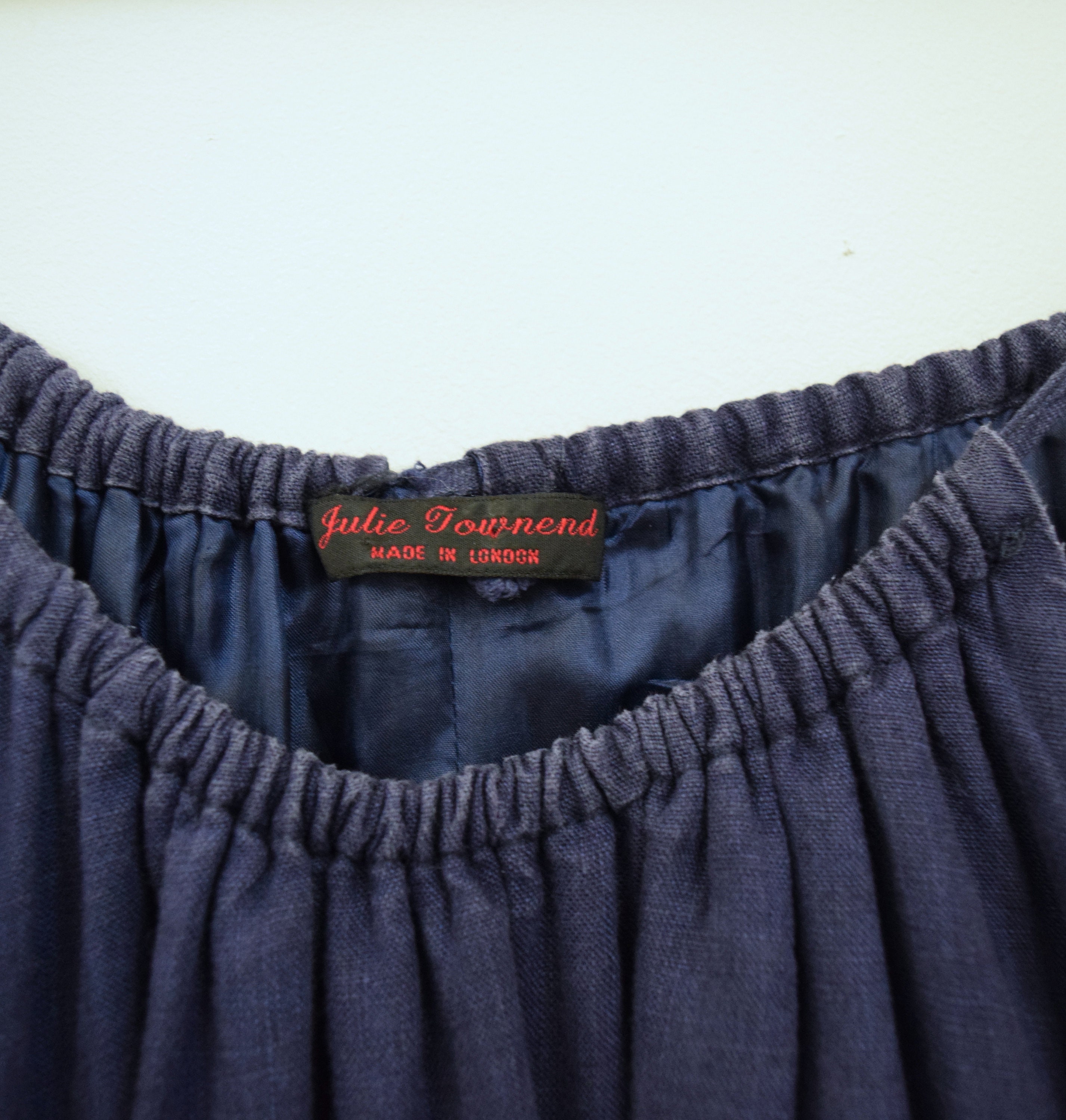 Vintage Navy Linen Sun Dress. Indigo Dye Julie Townend. Midi - Etsy UK