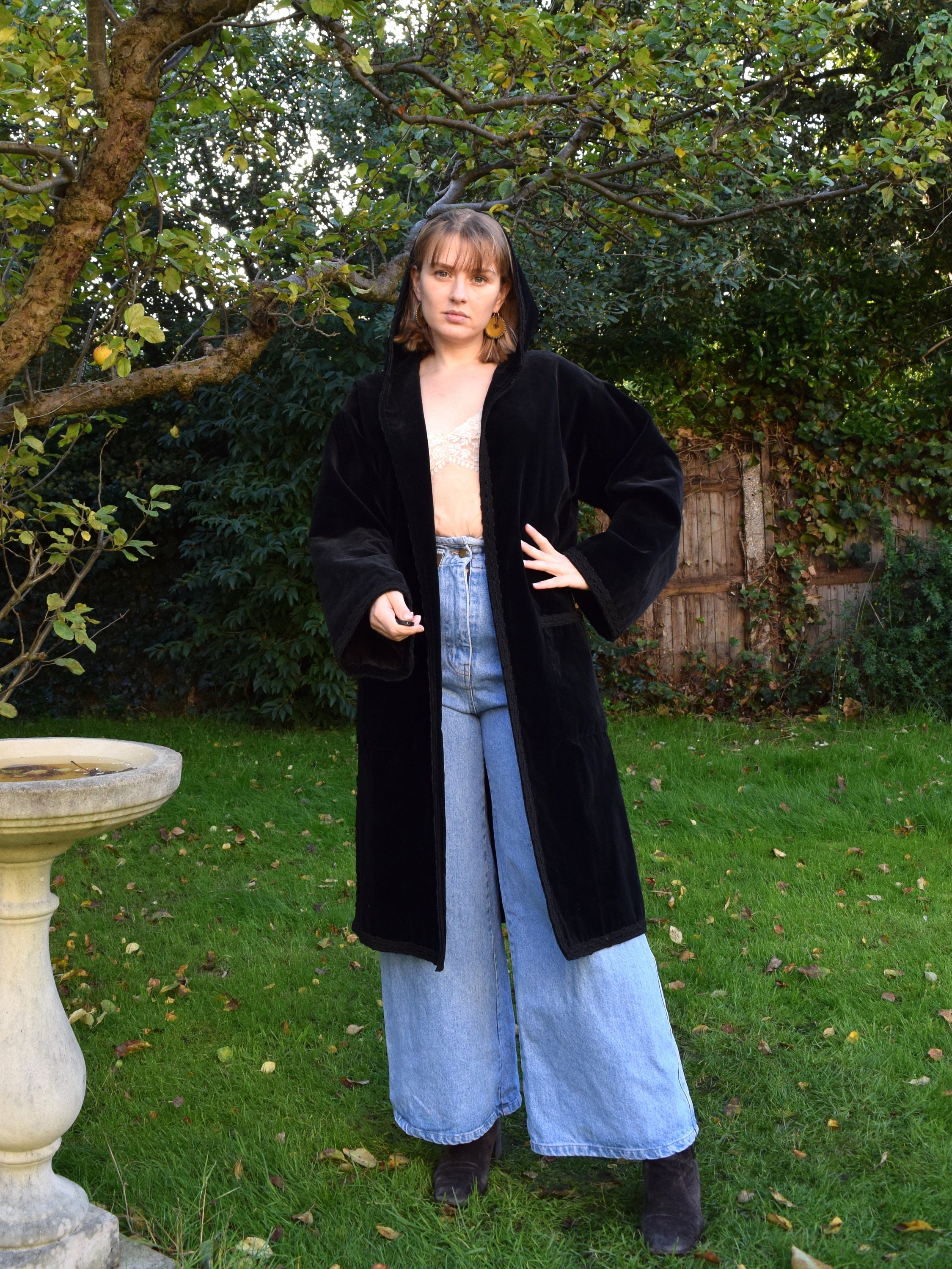 みえこ　　　　　　CHRISTIAN DIOR クリスチャンディオール 70s Christian Dior Diorling Velvet Coat. Medium / 40