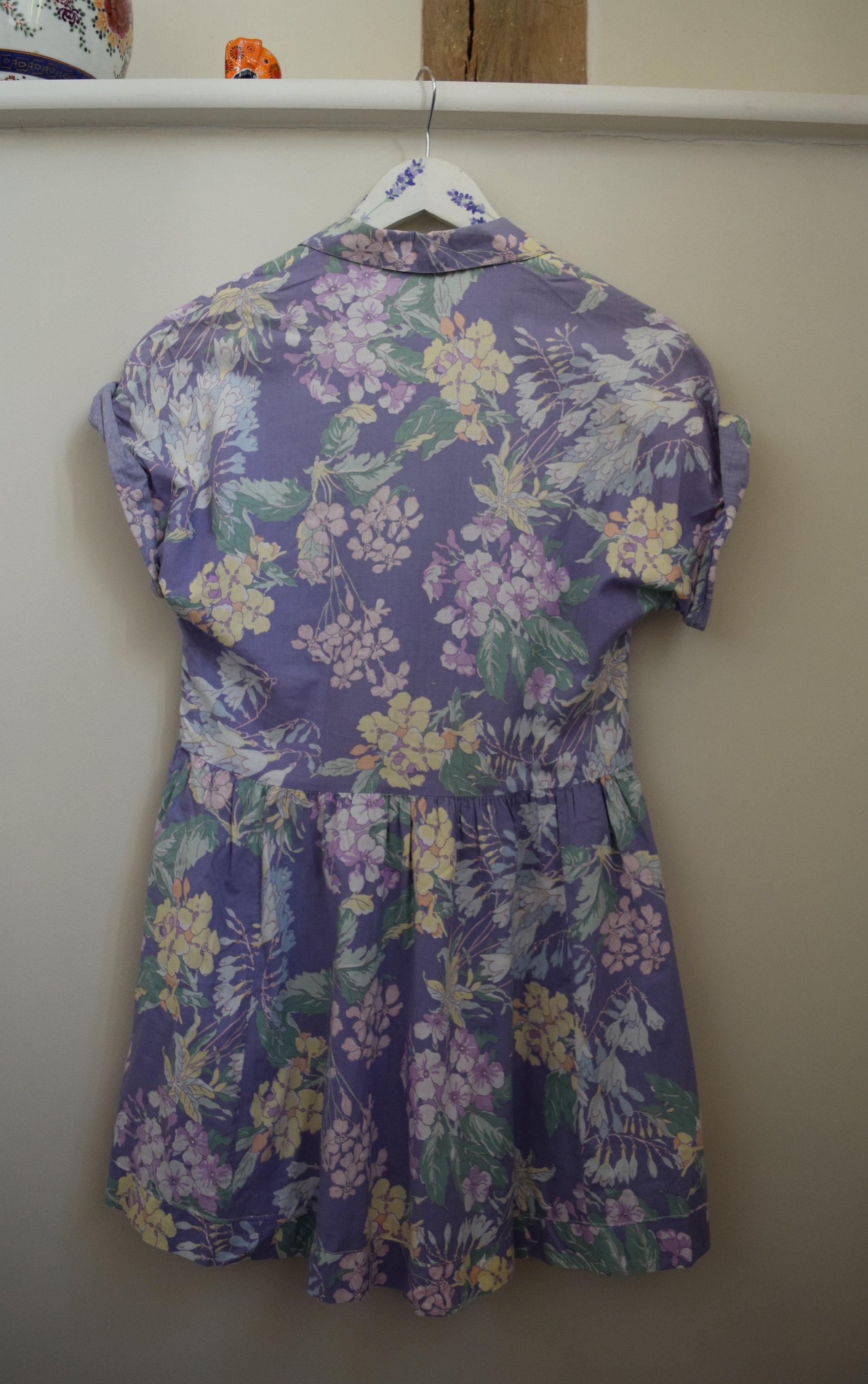 80s Laura Ashley Shortened Mini Dress. Lilac Floral. UK 12 - Etsy