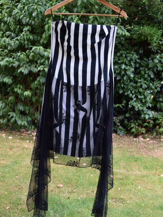 Yves Saint Laurent Variation Striped Dress. Size … - image 2