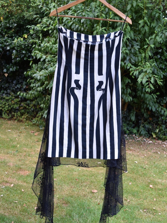 Yves Saint Laurent Variation Striped Dress. Size … - image 1