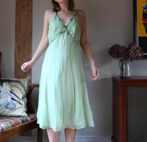 green emerald velvet dress See by Chloe