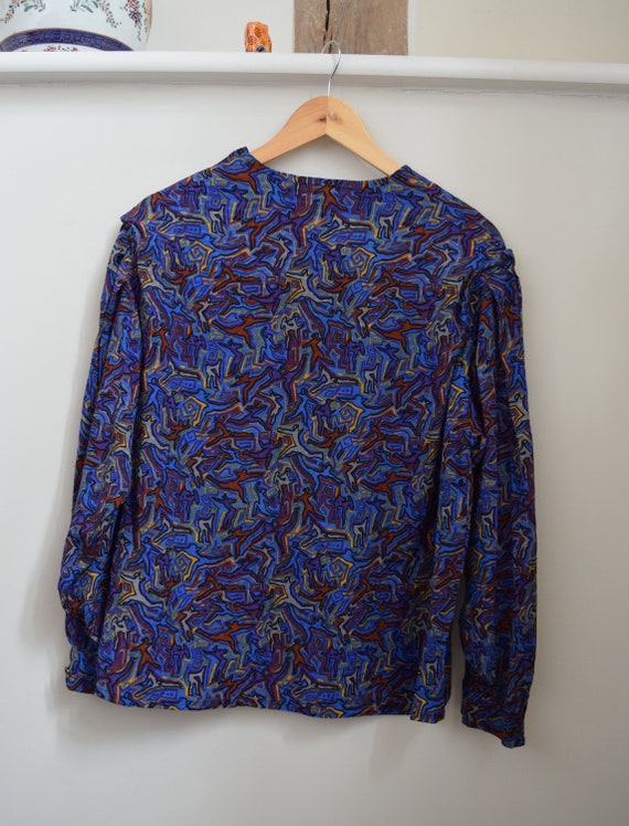 Vintage 70s Lanvin Blouse. Size Medium - Large. P… - image 9