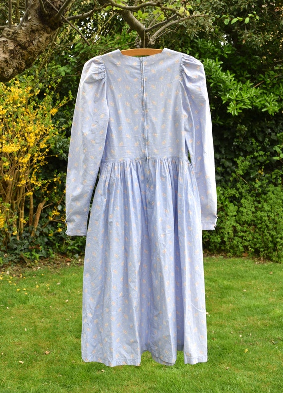 80s Laura Ashley Puff Sleeve Dress. UK size 10 / … - image 6