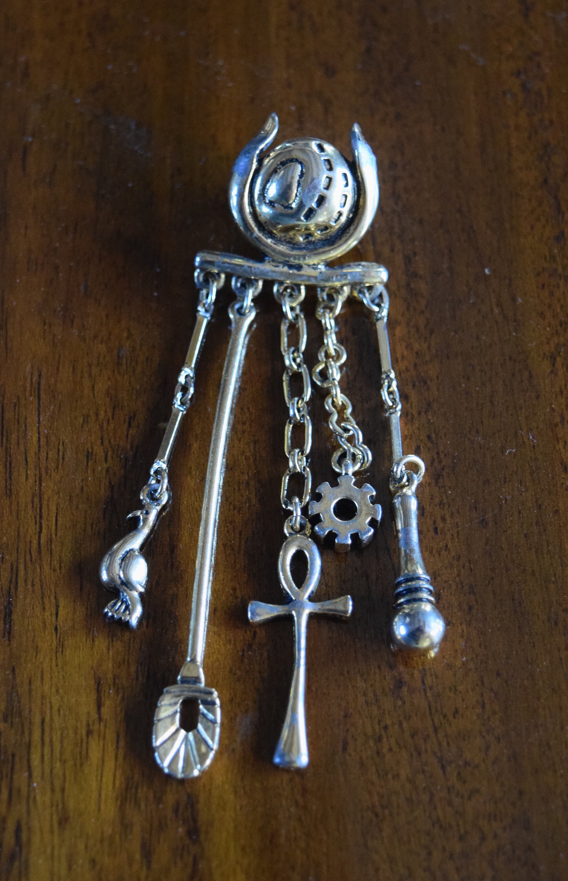 Boucles D'oreilles Vintage Cacharel - Clips Marron - Occasion De Créateur