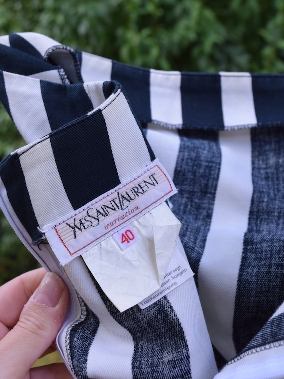Yves Saint Laurent Variation Striped Dress. Size … - image 6
