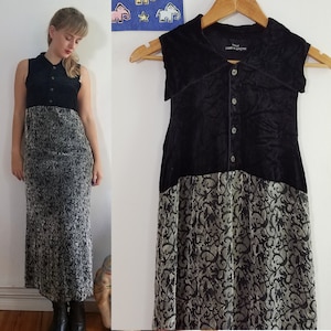 Vintage 90s Comme Des Garcons Tricot Crushed Velvet Devore Dress