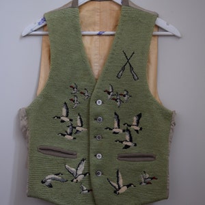 Antique Mens Ivy League Hunting Waistcoat. Arthur M Rosenburg, New Haven . Custom made, 1969, Collegiate image 5