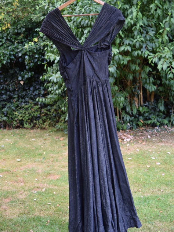 30s Gold Spangled Evening Dress. - image 7