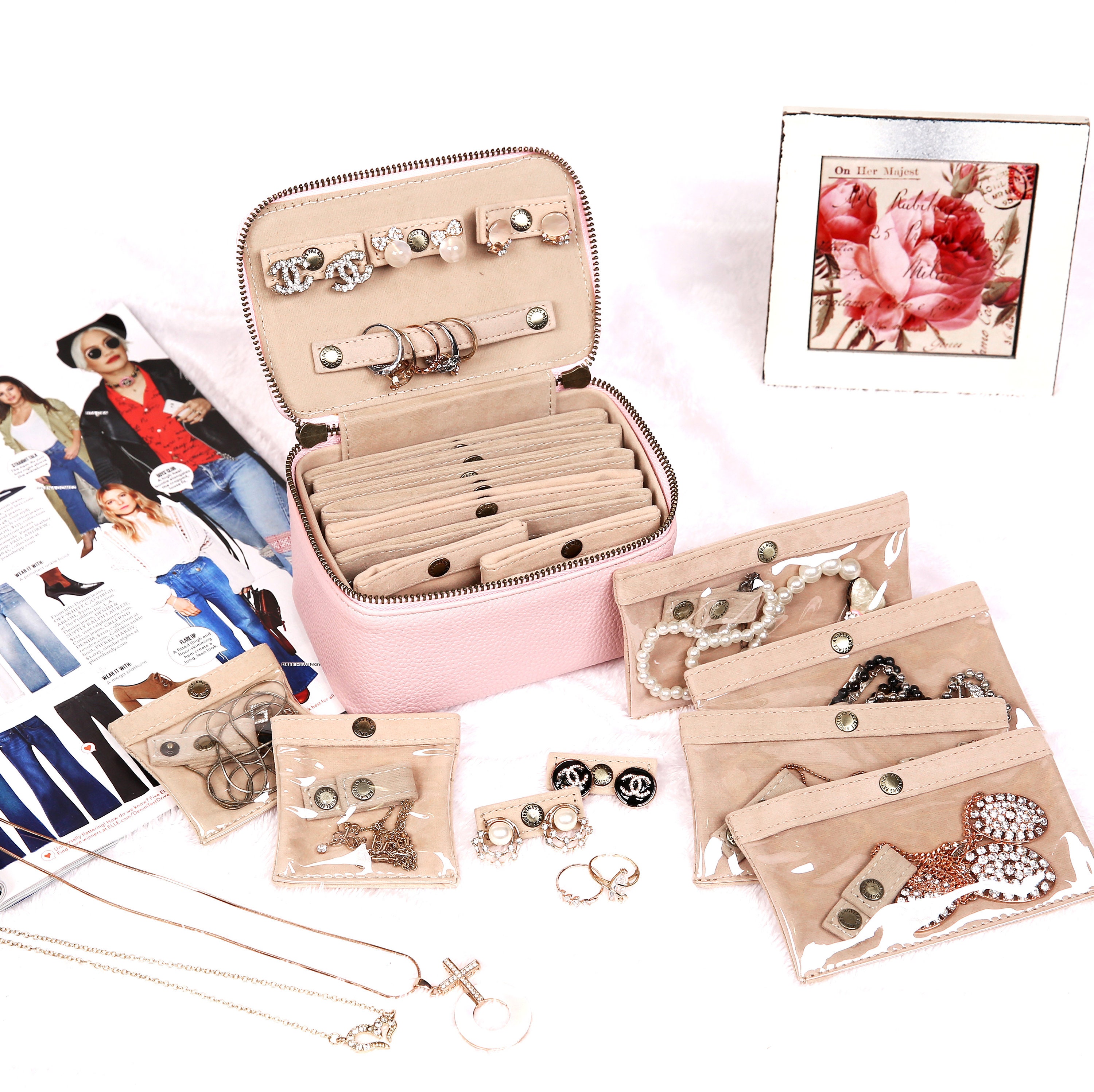 vegan leather jewelry case