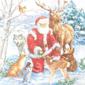 2 tovaglioli per decoupage natalizio / tovaglioli di carta a 3 veli / tovaglioli in tessuto / tovaglioli per decoupage / decorazioni natalizie / tovagliolo di carta n. 105