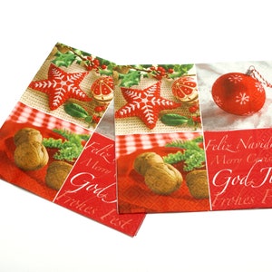 2 Decoupage Napkins | Christmas Decorations | Christmas Paper Napkins | Napkin for Decoupage | Tissue Napkins | Paper Serviette  #061