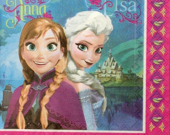 Servilletas decoupage 2 piezas 33x33cm, 2-ply Papel Servillen, Servilleta de tejido, Decoupage, Servilletas de invierno, Servilletas de tema congeladas F03