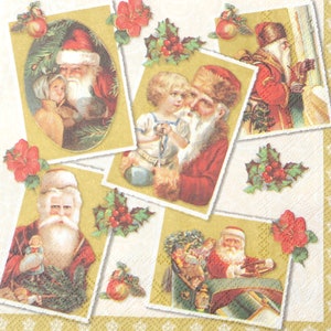 2 tovaglioli per decoupage natalizio / tovaglioli di carta a 3 veli / tovaglioli in tessuto / tovaglioli per decoupage / decorazioni natalizie / tovagliolo di carta n. 100