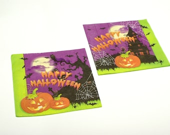 2 Decoupage napkins 33x33cm | Paper Napkins | Tissue Napkin | Decoupage napkins | Napkins for decoupage | Scary halloween decorations  #012