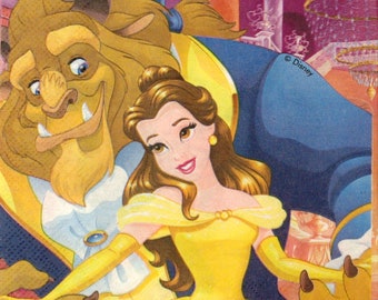 2 pcs Decoupage guardanapo 33 x 33 cm, 2-ply, guardanapo de papel, guardanapo de tecido, Decoupage, Scrapbooking, Disney Princess guardanapo P02