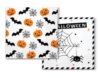 2 pcs Halloween paper napkin 33x33cm | Paper Napkins | Tissue Napkin | Decoupage napkins | Hallowen tablecloth | Halloween napkins #003