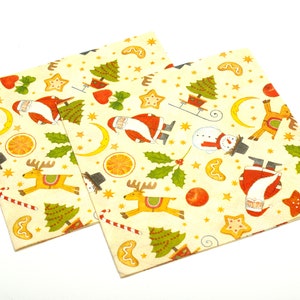 2 Decoupage Napkins | Christmas Decorations | Christmas Paper Napkins | Napkin for Decoupage | Tissue Napkins | Paper Serviette  #057