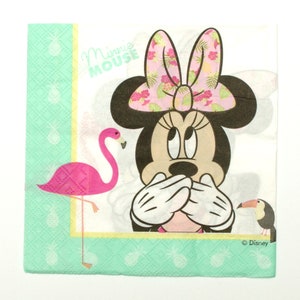 2 Serviettes de découpage Minnie Mouse | Serviettes en papier | Serviettes de | Serviettes pour découpage | Découpage serviettes pour little princess #BMM05