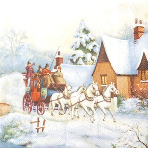 2 tovaglioli per decoupage natalizio / tovaglioli di carta a 3 veli / tovaglioli in tessuto / tovaglioli per decoupage / decorazioni natalizie / tovagliolo di carta n. 099