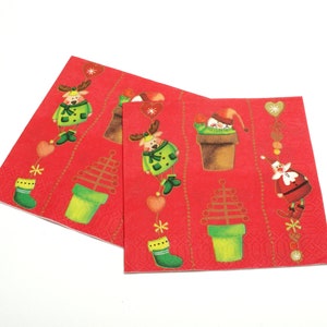 2 Decoupage Napkins | Christmas Decorations | Christmas Paper Napkins | Napkin for Decoupage | Tissue Napkins | Paper Serviette  #056