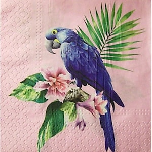 2 Guardanapos Decoupage Tropical | Guardanapo de Papel | Guardanapo de Seda | Guardanapo de Papel | Guardanapos para Decoupage | Guardanapos Vintage | Papel Decoupage