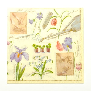 2 Decoupage napkins flowers | Paper Napkins | Tissue Napkins | Lunch Servietten | Napkins for Decoupage | Flowers Napkins | Vintage Napkins
