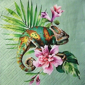 2 Guardanapos Decoupage Tropical | Guardanapo de Papel | Guardanapo de Seda | Guardanapo de Papel | Guardanapos para Decoupage | Guardanapos Vintage | Papel Decoupage