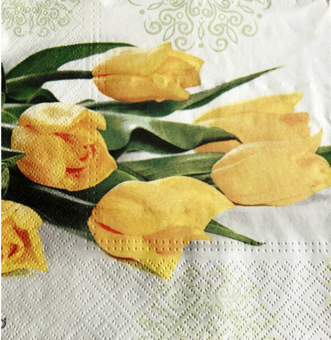 2 pcs découpage serviettes 33x33cm 3 plis serviette en Etsy France