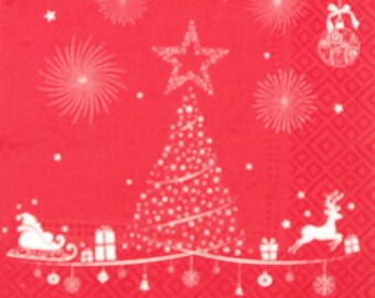 2 unids servilleta de decoupage 33x33cm, 3-ply, Servilleta de papel, Servilleta de tejido, Decoupage, Scrapbooking, Navidad #17