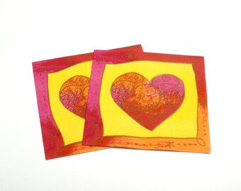 2 Servilletas Decoupage corazón / Servilletas de papel / Servilletas de pañuelo / Almuerzo Servietten / Servilletas para Decoupage / Servilletas corazón / Servilletas de almuerzo #s01