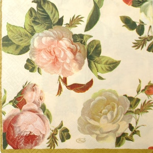 2 Decoupage napkins | 3-ply Paper Napkin | Tissue Napkins | Decoupage Napkins | Summer Party Decorations | Rosa Flowers Napkins #kr029