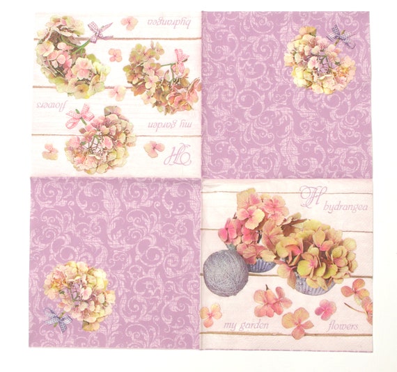 4 Paper Napkins for Decoupage 3-ply 33 x 33cm All Over 4 Individual Napkins for Craft & Napkin Art. Olives