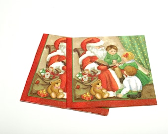 2 Decoupage Napkins | Christmas Decorations | Christmas Paper Napkins | Napkin for Decoupage | Tissue Napkins | Paper Serviette  #058