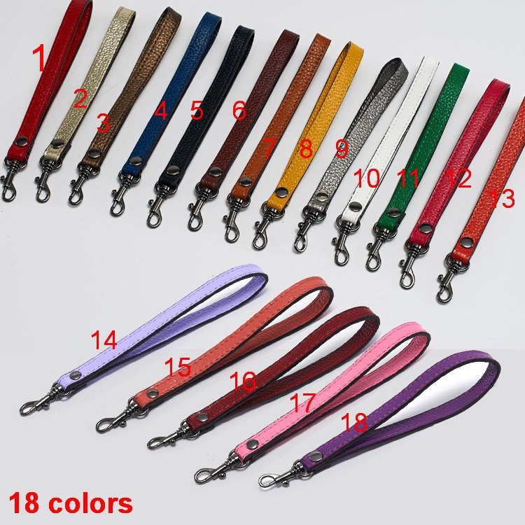 Genuine Leather Wrist Strap wallet Purse Replacement Strap Etsy