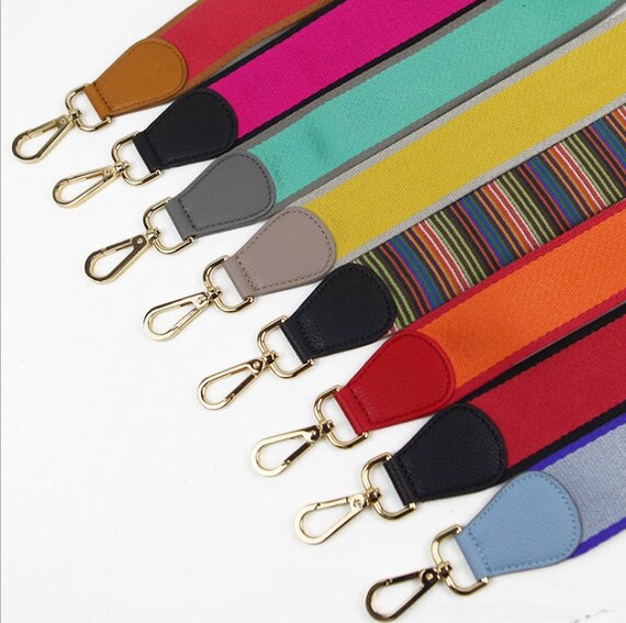 purse strap canvas strap Genuine leather Purse Strap Etsy