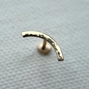 9ct Gold Hammered Conch Piercing Solid Gold Conch Earring Recycled Gold Conch Jewelry Art Jewellery Luxury Piercing Gift for Her