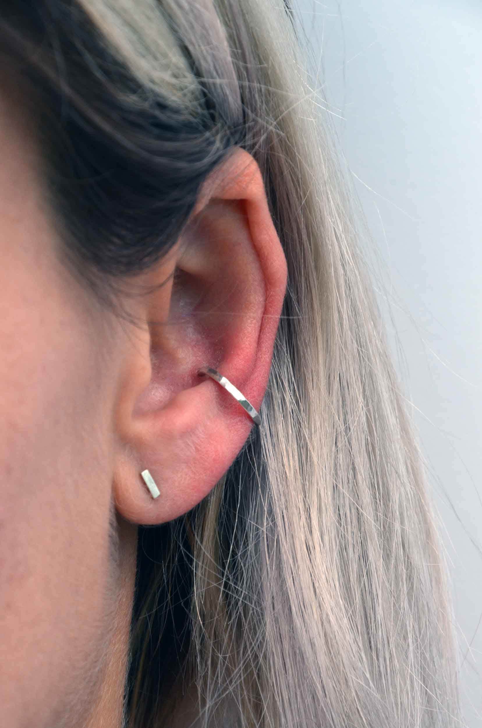 Conch Piercing Jewelry Conch Earrings Silver Conch Hoop Earring 925 Sterling Silver Conch Piercing Jewelry Hoop 