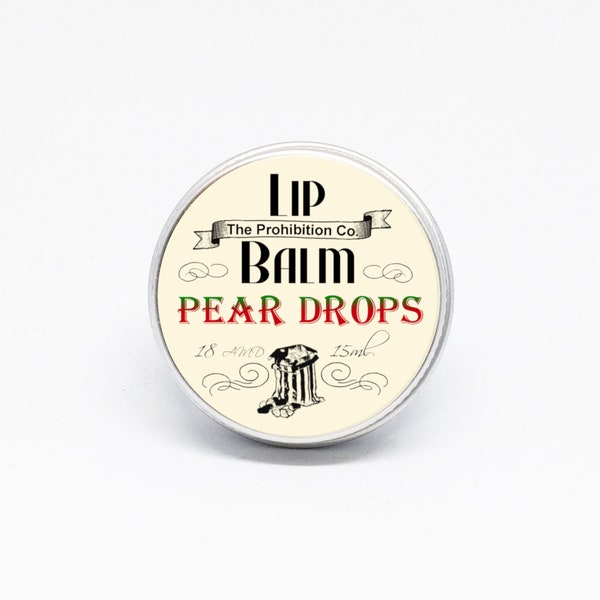 Pear Drops lippenbalsem, Retro Sweets Lip Repair van Half Ounce Co.