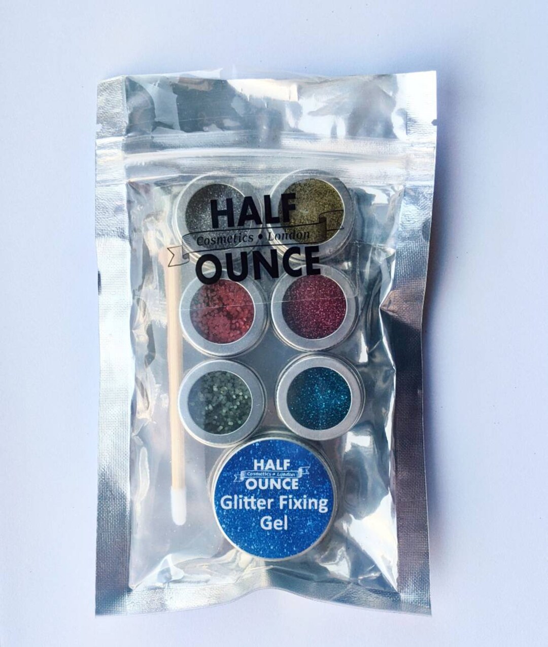 Biodegradable Cosmetic Body Glitter Kit. 6 Colours With Fixing Etsy