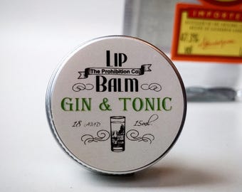 Gin & Tonic Lip Balm, Lip Repair by Half Ounce Co. Mother's Day Gift!