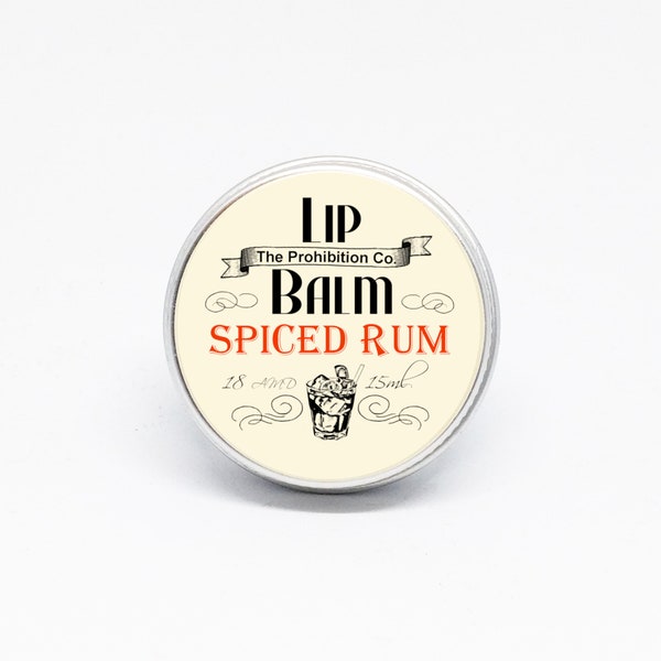 Spiced Rum Lip Balm, Vegan Lip Repair by Half Ounce Co.